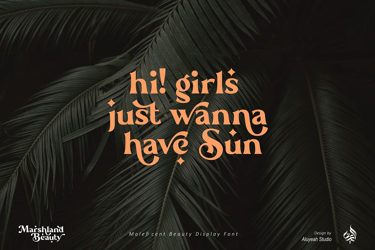 Marshland Beauty, a Font by Aluyeah Studio (Photo 10 of 15)