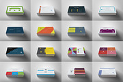 100 Minimal Business Cards Bundle, a Business Card Template by Carlos Fernando (Thumbnail 6 of 7)