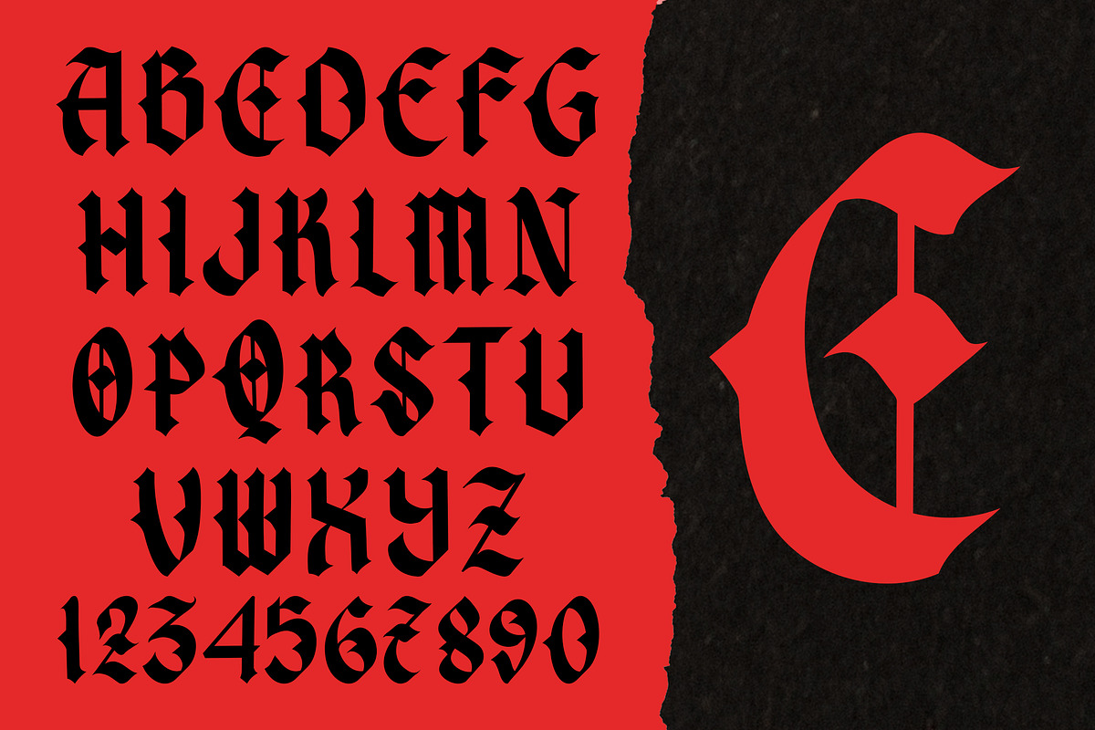 Sofers Vintage Blackletter Font, a Blackletter Font by dansdesign (Photo 8 of 11)