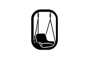 Hanging Egg Chair Silhouette Bundle, an Illustration by Designer_Momina (Thumbnail 50 of 51)