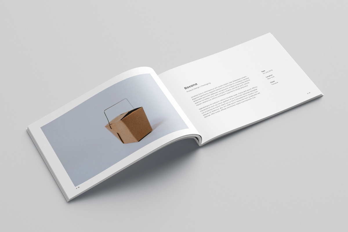 Minimal A5 Portfolio, a Brochure Template by Meenom Templates (Photo 12 of 13)