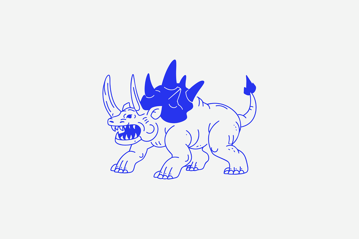 Fantasy Snarling Beast Monster, an Animal Illustration by Danil Polshin