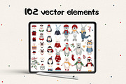 Little Christmas Animals Clipart, an Animal Illustration by JT_Design_Art (Thumbnail 8 of 12)