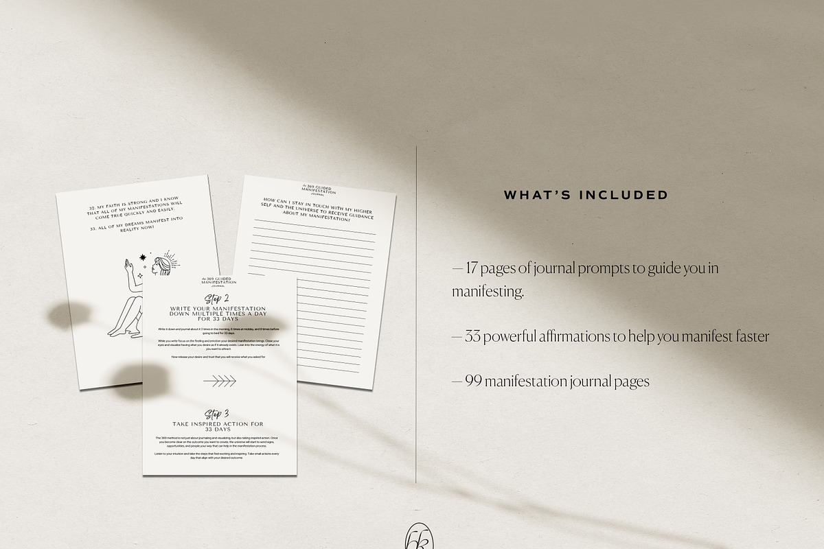 Manifestation Journal Canva Template, a Presentation Template by HelloKarla (Photo 3 of 6)