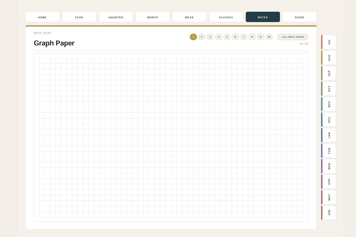 All-in-One Digital Student Planner, a Stationery Template by DigiVara Studio (Photo 14 of 21)