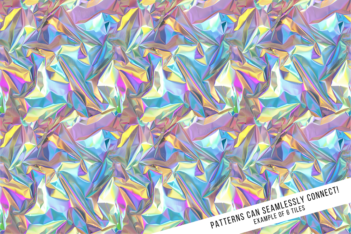 Holographic Foil Digital Paper, a Pattern Graphic by Chromolume Studio (Photo 25 of 28)