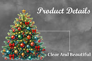 Christmas  Tree Sublimation Clipart, a Work Illustration by Craft Nest (Thumbnail 3 of 5)