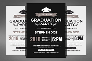 Graduation Party Flyer & invitation