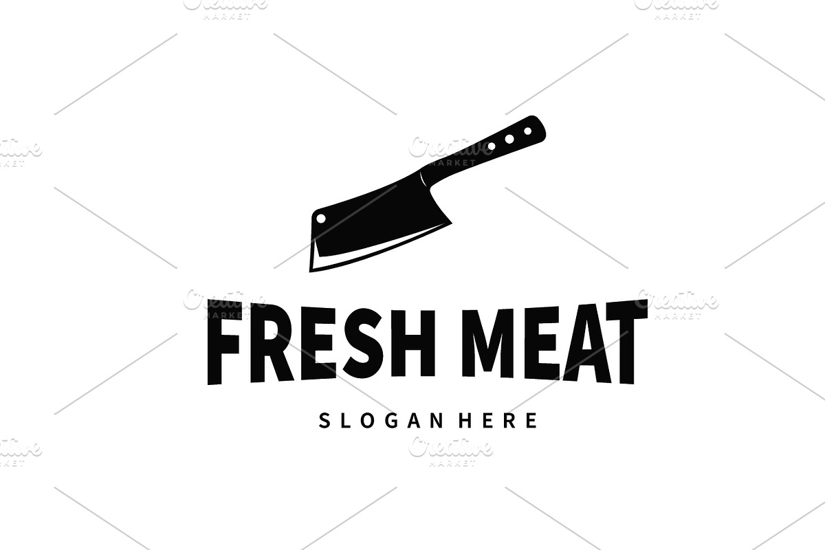 Modern Meat Cutting Logo With Clean, a Branding & Logo Template by Maylianaw28 (Photo 1 of 2)