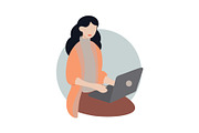 Modern Women Lifestyle – Flat Vector, an Illustration by uStickery (Thumbnail 2 of 6)