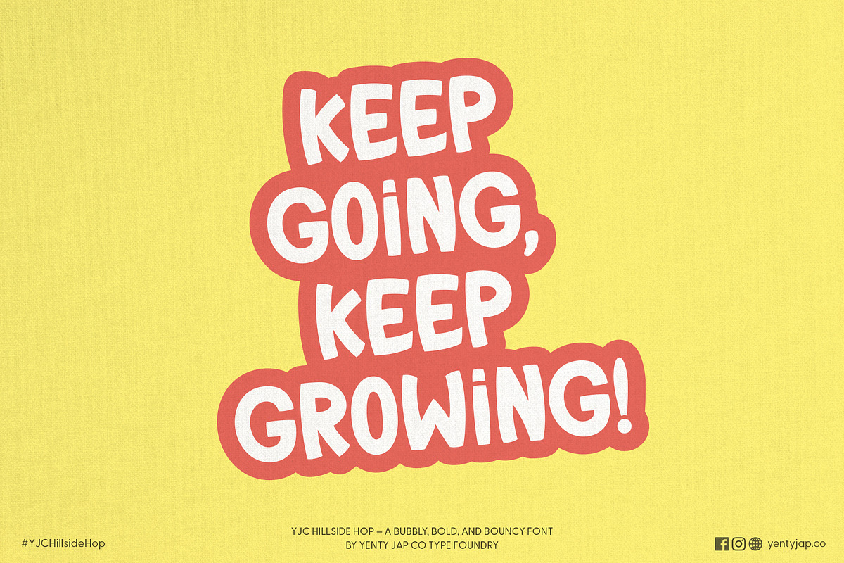 YJC Hillside Hop, a Handwritten Font by YENTY JAP CO (Photo 6 of 9)