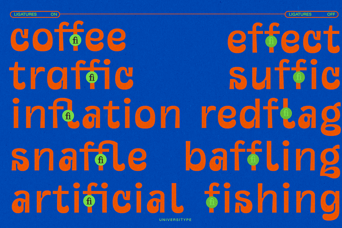 UT Gogras - A Quirky Display Font, a Sans Serif Font by Universitype (Photo 6 of 11)