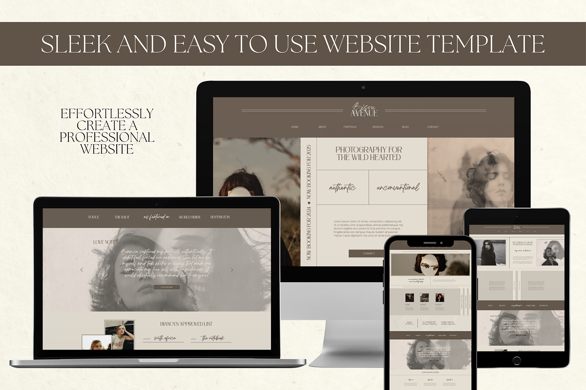 Showit Website Template Photography, an App Template by Branding Babe Co. (Photo 2 of 9)