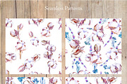 Lavender and cotton watercolor set, a Decorative Illustration by artabramova (Thumbnail 8 of 10)