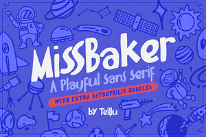 MissBaker, a Sans Serif Font by endita