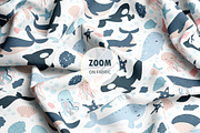 Little Ocean Seamless Patterns Set, a Pattern Graphic by DrawStudio1988 (Thumbnail 4 of 9)