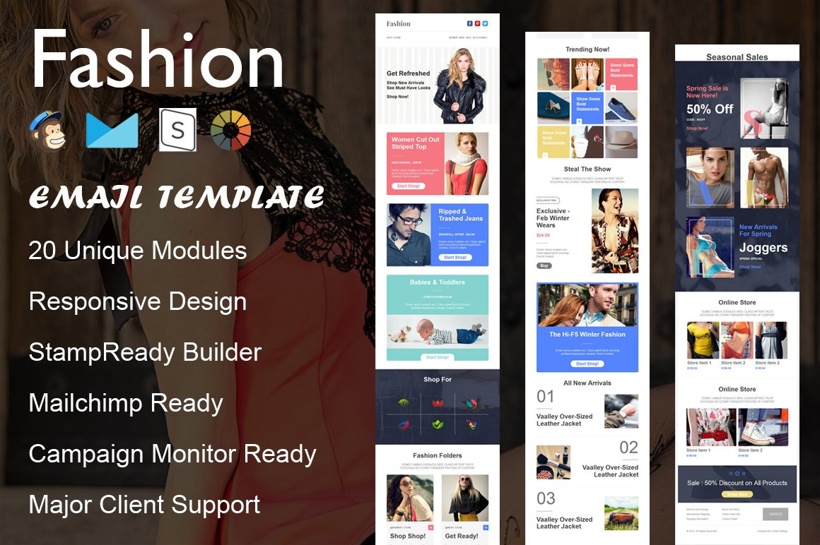 Fashion - Responsive Email Template, an Email Template by Pennyblack ...