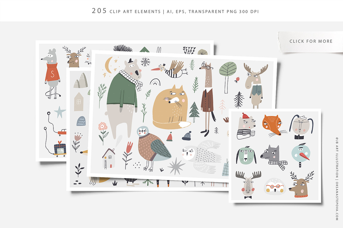 Scandinavian Forest, an Animal Illustration by Oksana Stepova (Photo 12 of 14)