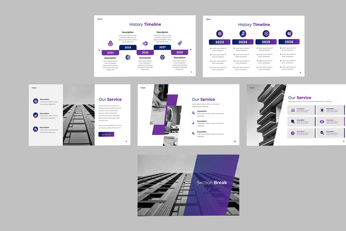 Vixen Presentation Template Design, a Presentation Template by Recreative (Photo 4 of 6)