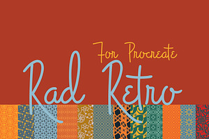 Rad/Retro pattern brushes Procreate
