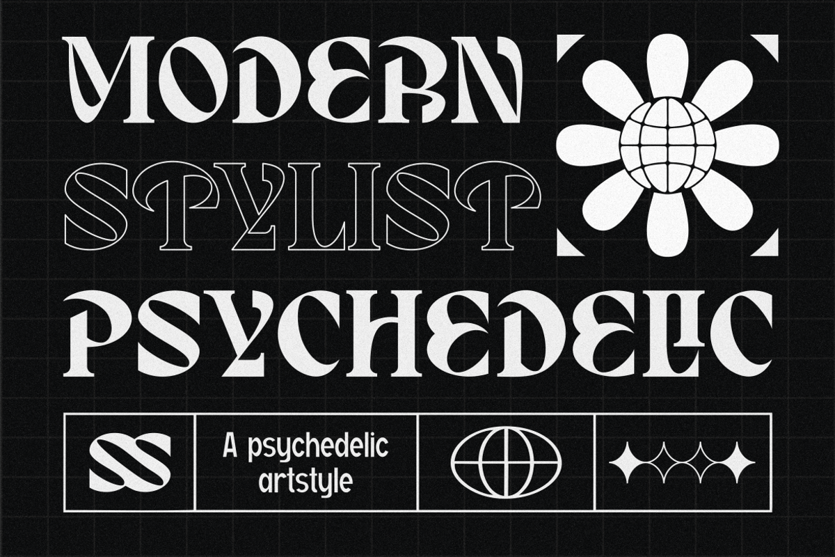 Tarsica - Modern Psychedelic Font, a Serif Font by MaikoHatta (Photo 3 of 9)