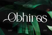 Obhiros || Modern Classy Serif Font, a Serif Font by Ermedia Studio (Thumbnail 1 of 10)