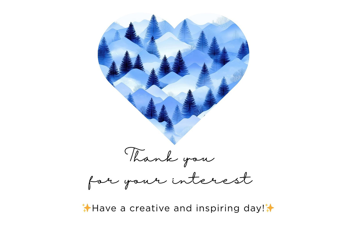 Blue Forest Watercolor, an Illustration by Mashimara (Photo 5 of 5)