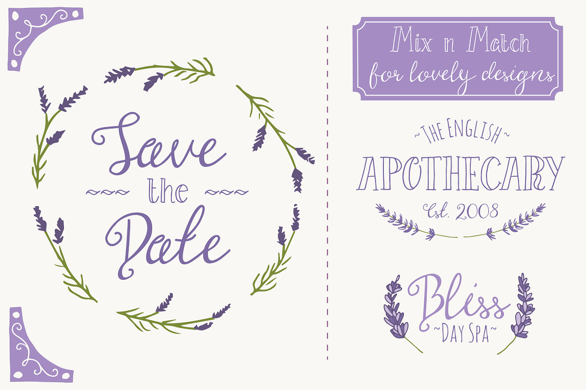 Lavender Clip Art & Vectors preview 3