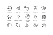 Set of Fabric Features Icons, an Object Illustration by Tettygreen (Thumbnail 2 of 3)
