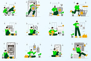 Modern Banking Illustration, an Illustration by orenjidesign (Thumbnail 7 of 8)