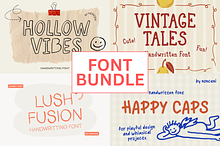 Handwritten Font Bundle 70% OFF!