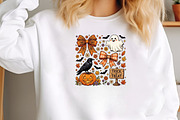 Preppy Coquette Halloween Ghost PNG, a Seasonal Illustration by CraftArtStudio (Thumbnail 3 of 4)
