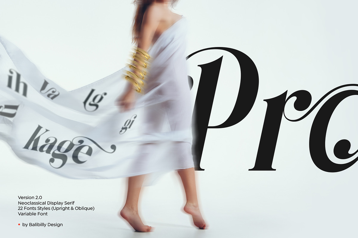 Kage Pro - Neoclassical Display Font, a Serif Font by Balibilly Design (Photo 16 of 17)