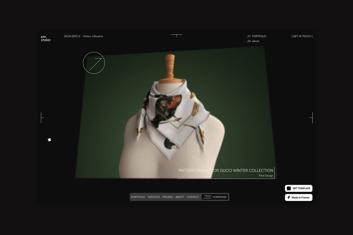 KP9_ - Multi-Layout Framer Portfolio, a HTML Template by THE WALL. (Photo 4 of 6)