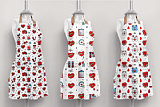Kawaii Blood Donation Patterns SVG, a Pattern Graphic by one-touch (Thumbnail 7 of 19)