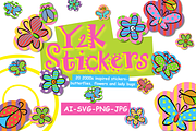 Y2K Bugs & Bloom Illustration Set, an Illustration by Liviana Shop (Thumbnail 1 of 2)