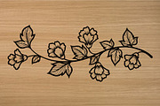 50 Floral Ornament Scroll Silhouette, an Illustration by yasushie (Thumbnail 3 of 4)