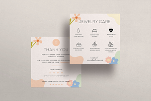 Jewelry Care Card For Canva Template