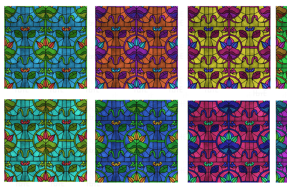 Seamless Crystal Textures Glass Pack, a Pattern Graphic by Arthitecture Home (Photo 2 of 11)