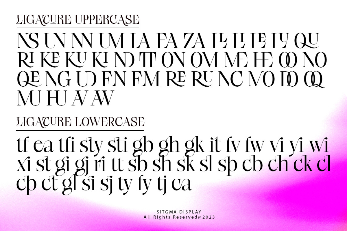 Stigma Display, a Serif Font by Kenzvalley (Photo 8 of 8)
