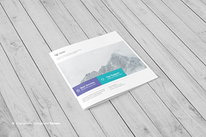 Square Brochure / Magazine Mockup