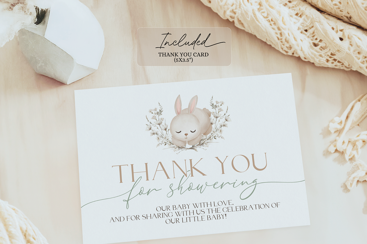 Easter Baby Shower Thank You Card, an Invitation Template by Digital_Mind (Photo 2 of 6)
