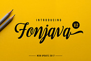 Fonjava, a Script Font by Locomotype (Thumbnail 1 of 7)