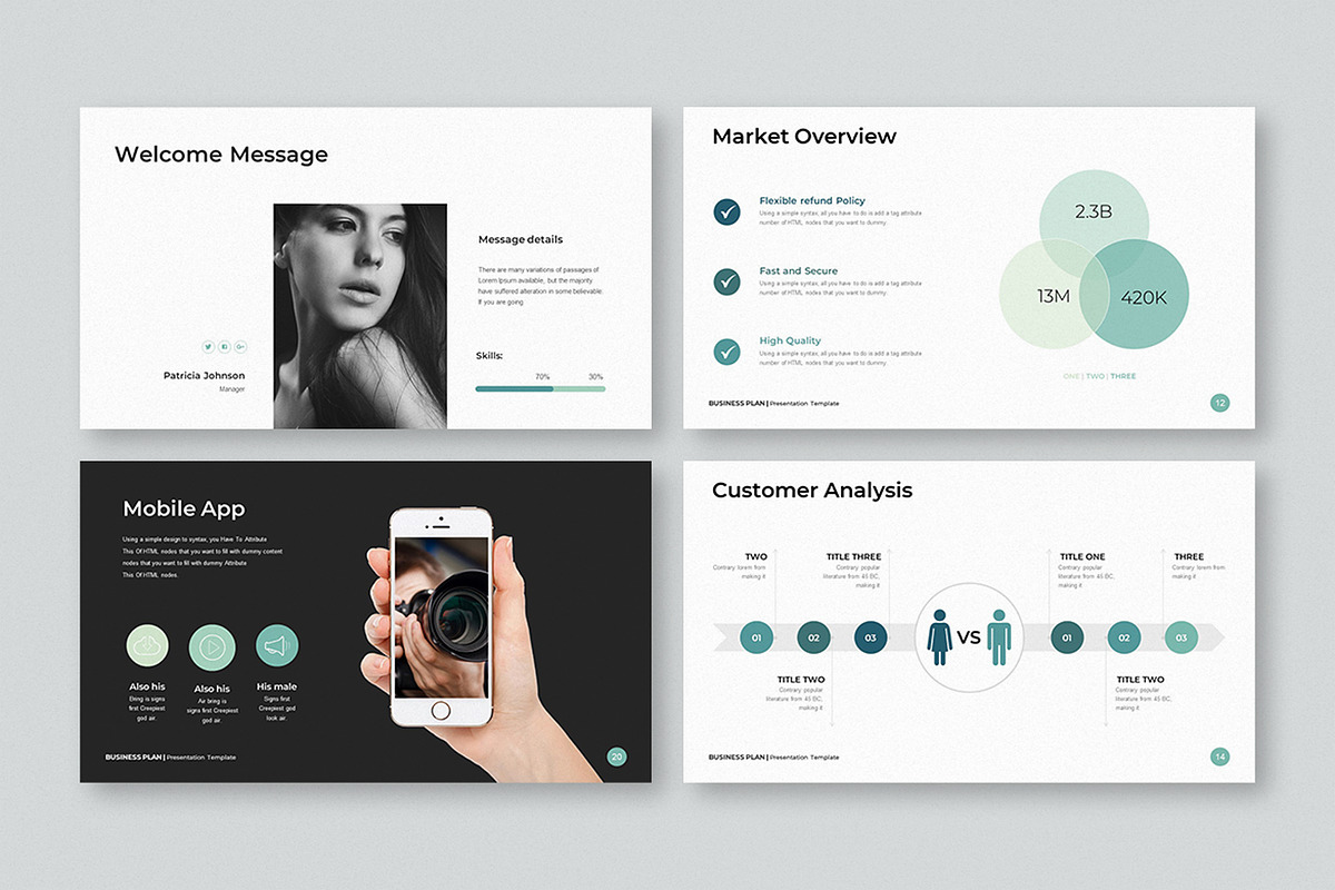 Modern Business Plan Presentation, a Templates & Theme by Slide_Genius1 (Photo 3 of 6)