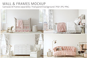 ROSIE'S NURSERY Wall&Frame Mockups, a Poster Template by MyHomeMockups (Thumbnail 1 of 11)