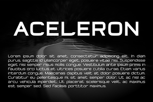 Aceleron Font Family