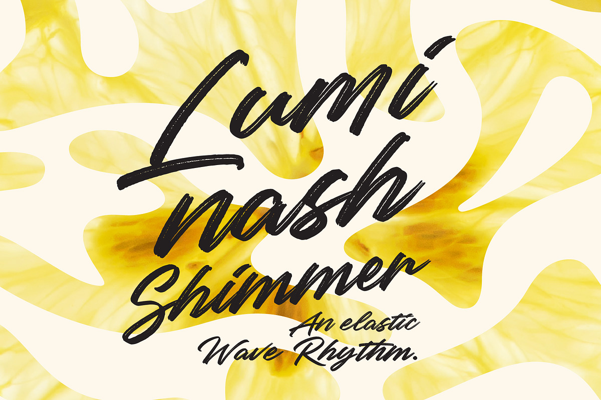 Luminash - Raw Brush Script Font, a Script Font by Inviline.co (Photo 3 of 12)