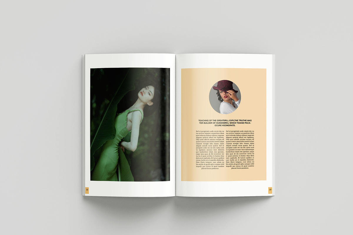 Fashion Lookbook Template, a Magazine Template by retrographix (Photo 7 of 14)