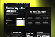 Peak - Fitness Gym Framer Template, a Landing Page Template by THdesign (Thumbnail 3 of 4)