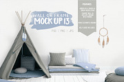 Kids Room Wall/Frame Mock Up 13, a Print Template by Whimsicality (Thumbnail 1 of 4)